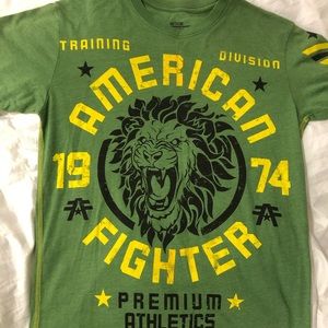 American fighter training division lion tshirt size M